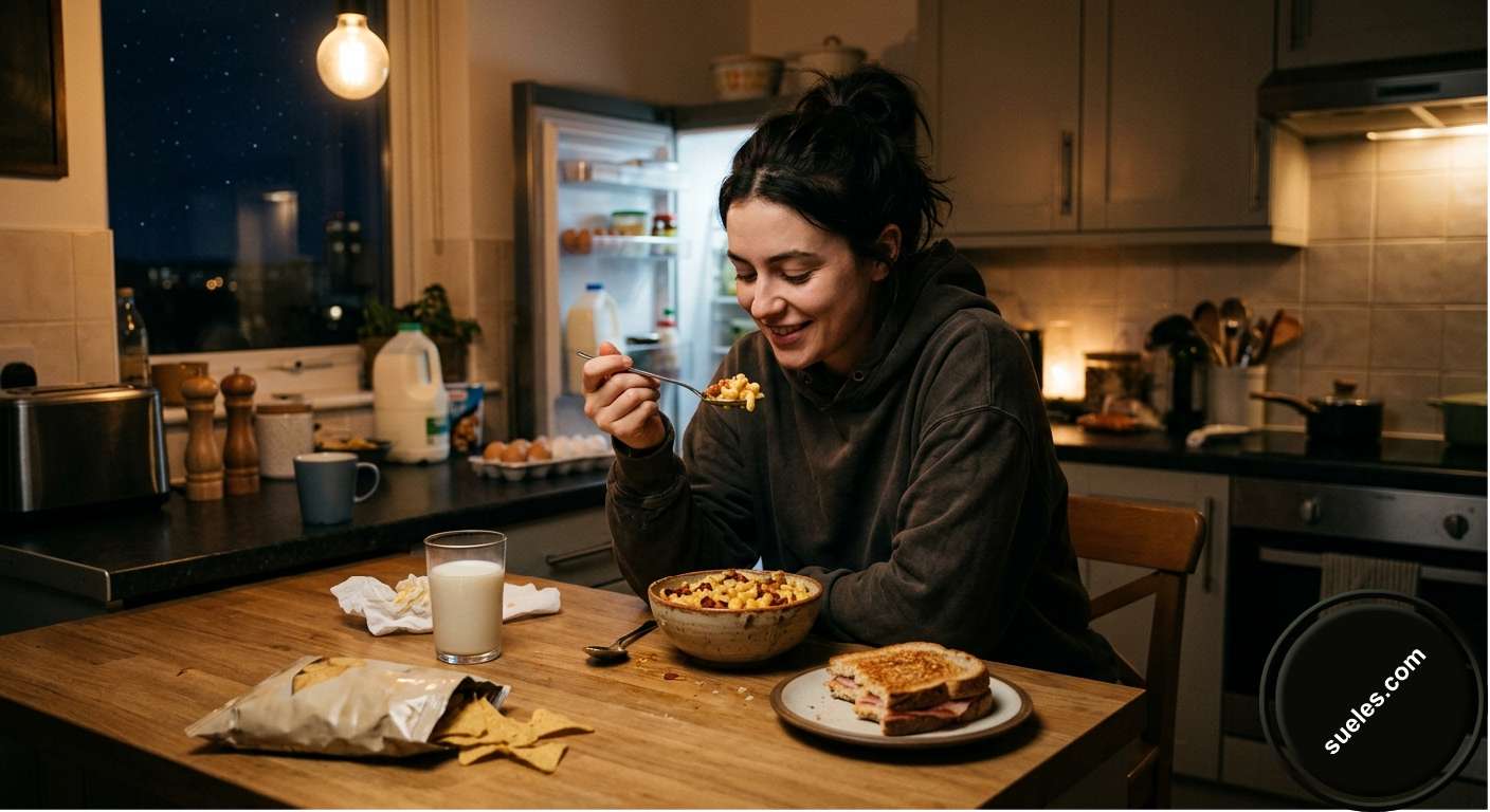 ¿Cuál es el snack o comida rápida que más te gusta comer a altas horas de la noche cuando nadie te ve?