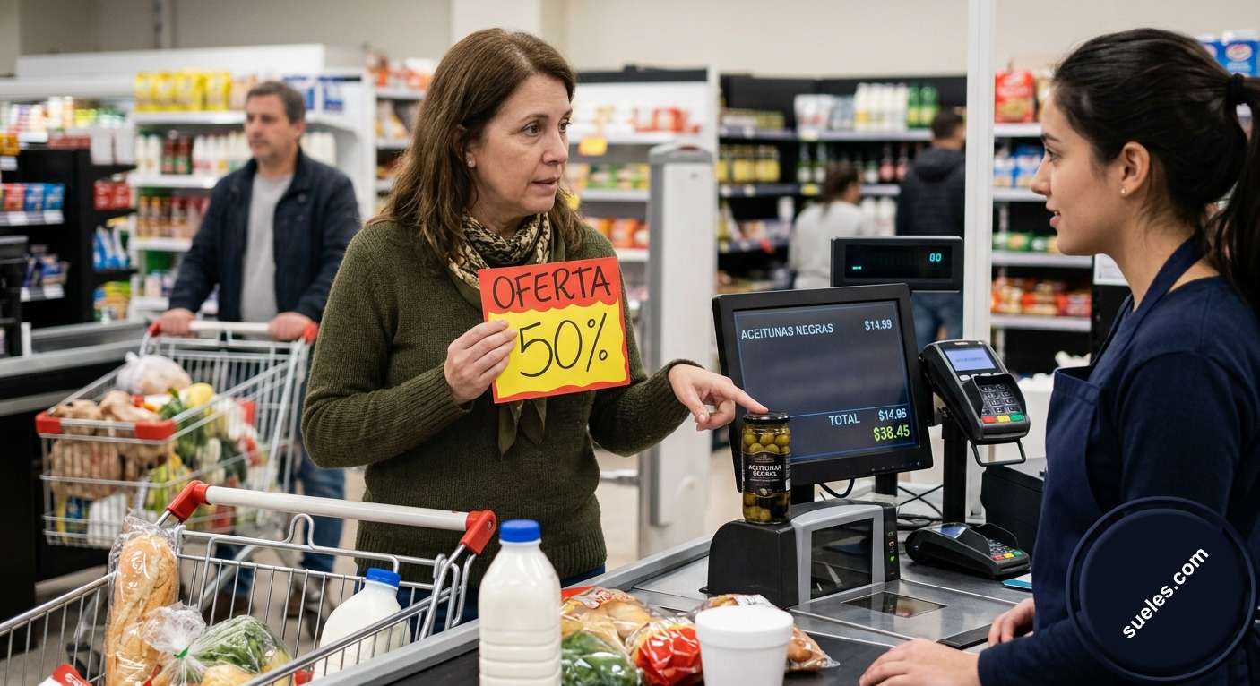 ¿Qué es lo primero que haces cuando te das cuenta, ya estando en la caja de cobro, de que un producto no tiene el descuento que prometía el estante?